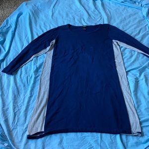 Blue and Grey Sweater Dress